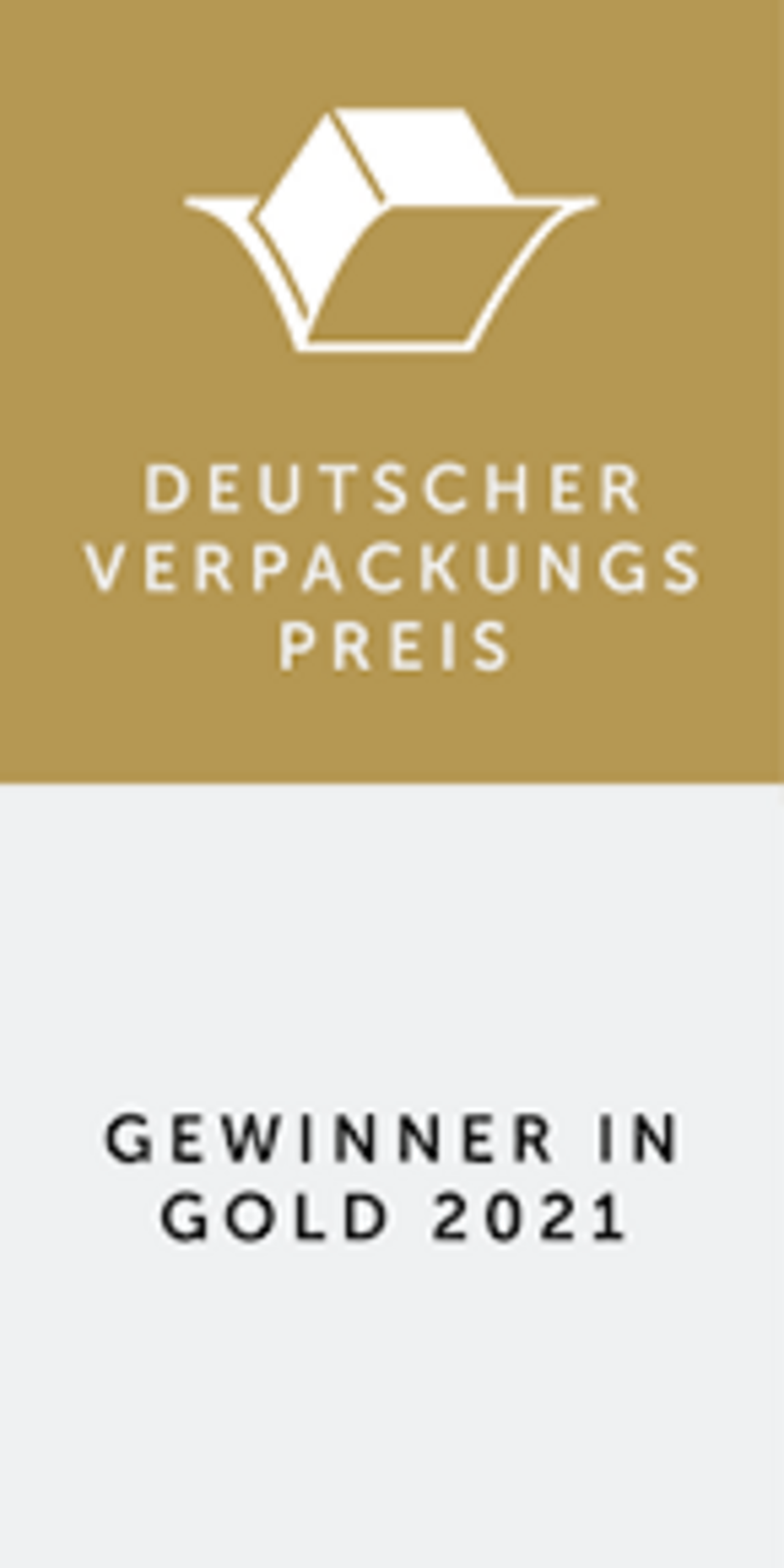Siegel Deutscher Verpackungspreis „Gewinner in Gold 2021“